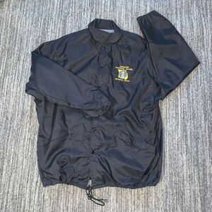 Vintage 80s Dunbrooke Men’s‎ XL 100% Nylon Missouri National Guard Black Jacket